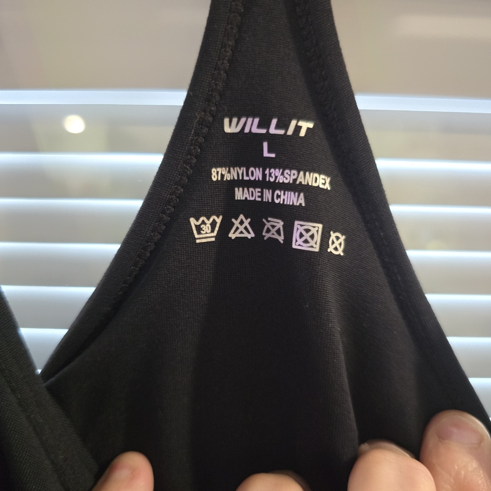 Willit Sport Black Women's Dress W/ Shorts - Picture 2 of 5